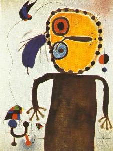 J. Mir: "Le disque rouge  la poursuite de l'alouette" 1953, Paris, Galerie Maeght